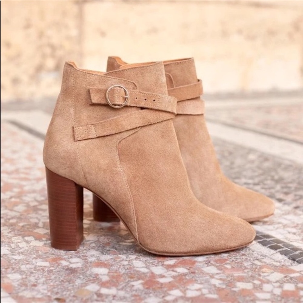 NEW Sezane Jonas Bovine Leather Bootie Boots